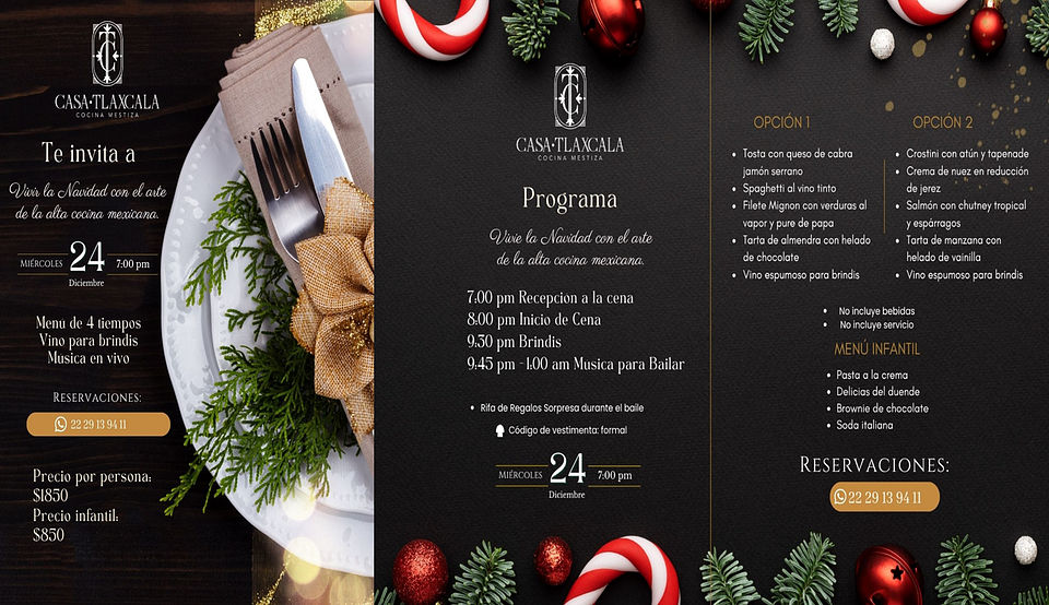 🌟Cena Navideña Restaurante Casa Tlaxcala🌟