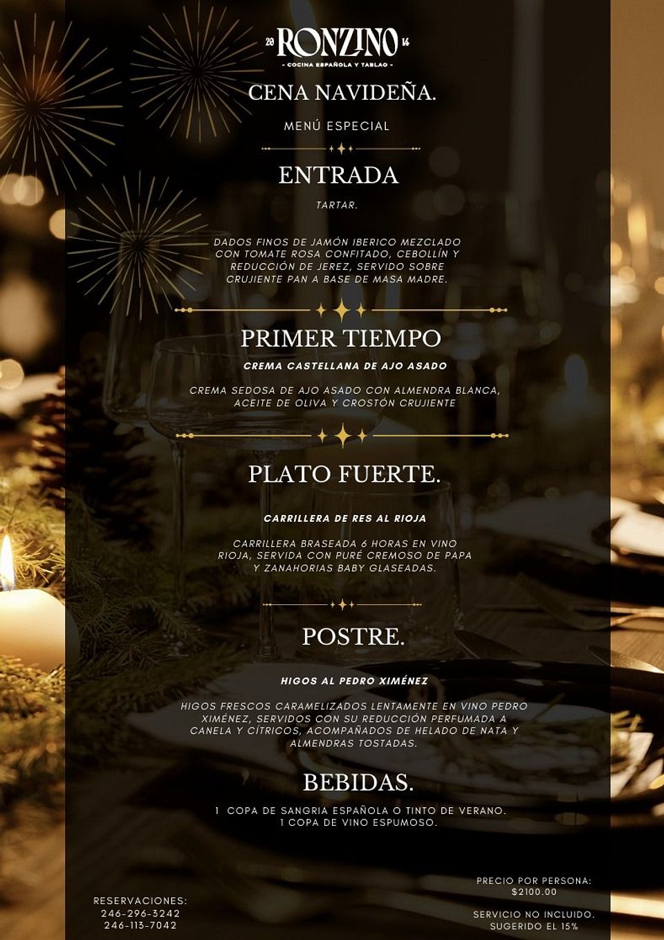 🌟Cena Navideña Restaurante Ronzino🌟