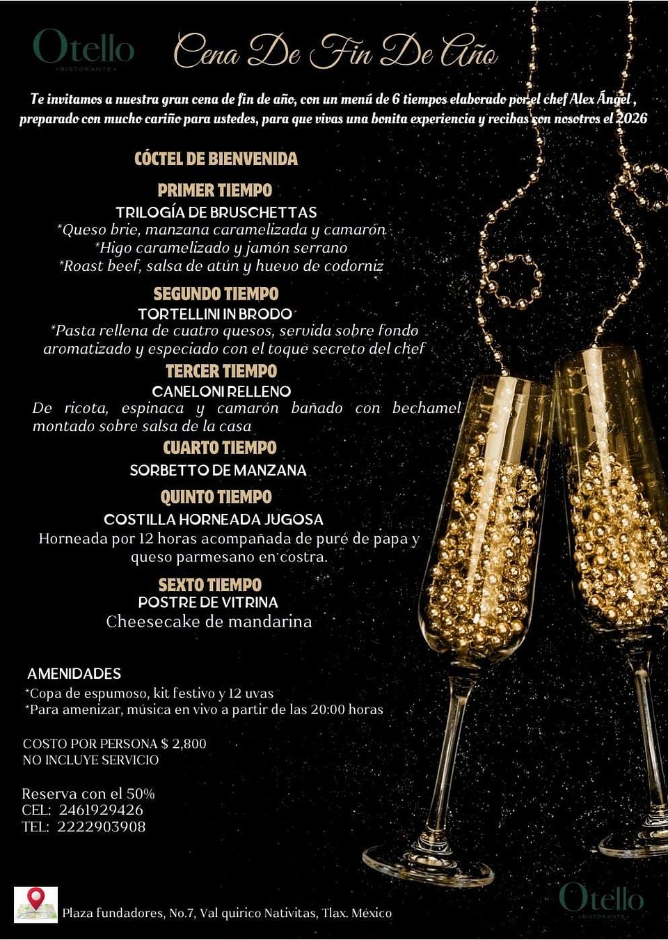 🎉 Cena de Año Nuevo - Otello Ristorante 🎉